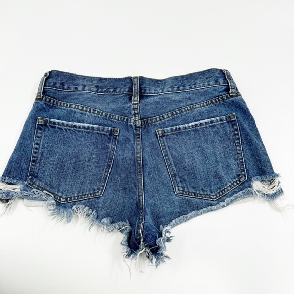 ✅ FREE PEOPLE WE THE FREE DENIM DISTRESSED CUT OFF JEAN SHORTS SIZE 28 - Picture 4 of 8